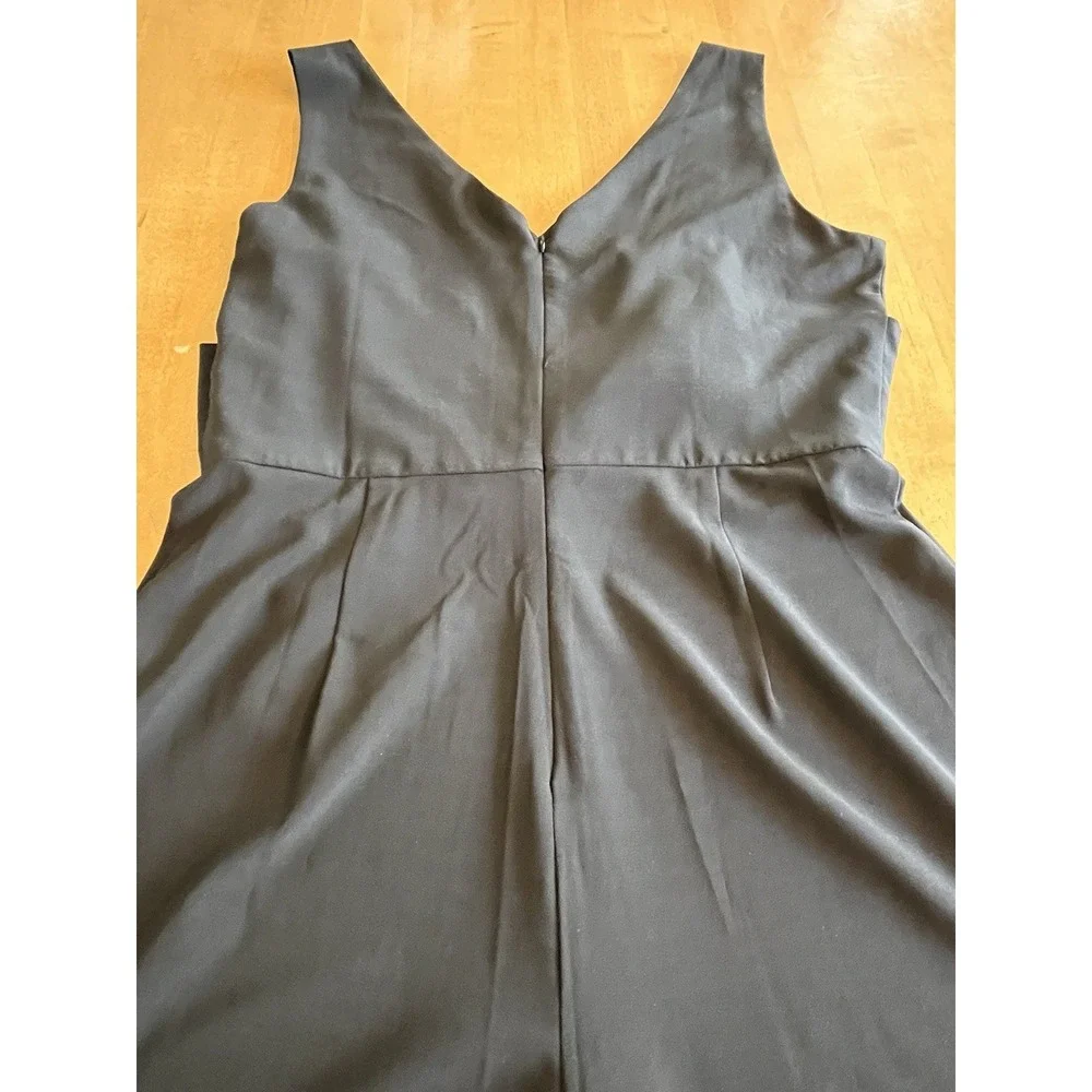 Women's Ellison Black Sleeveless Tie Back Wide Leg Jumpsuit Size M NEW MSRP $49‎